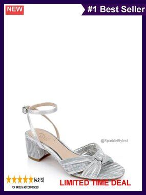 Pleated Heeled Sandals Dressy Party Evening Shoes